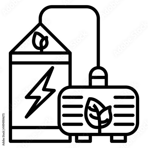 Biogas Vector Icon