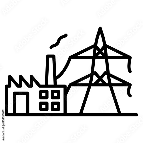 Geothermal Energy Vector Icon