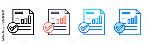 Reports icon sheet multiple style collection
