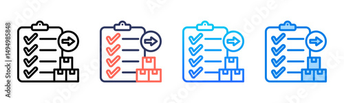 Orders icon sheet multiple style collection
