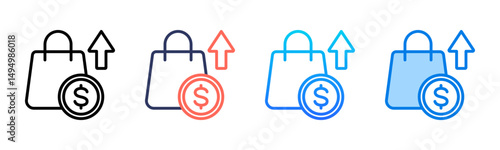 Sales icon sheet multiple style collection