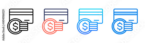 Payments icon sheet multiple style collection