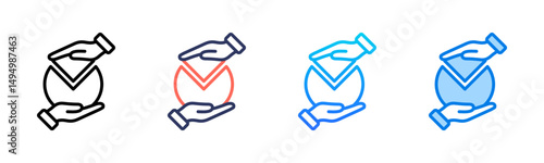 Collaboration icon sheet multiple style collection