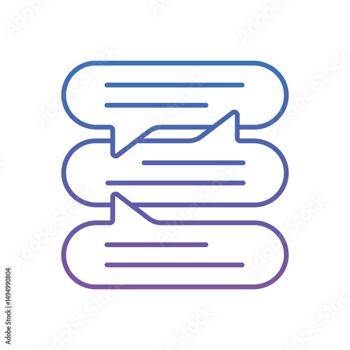 Conversational Vector icon