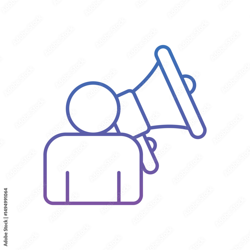 Fototapeta premium Customer Marketing Vector icon