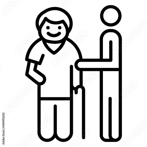 Elderly Vector Icon