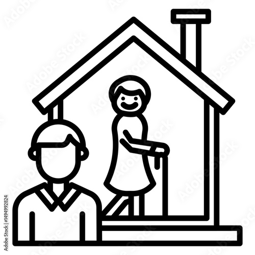 Assisted Living Vector Icon