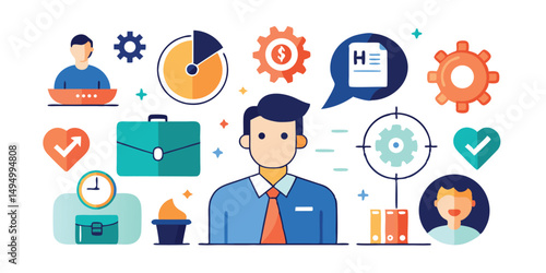   "Solid Vector Icons Illustration Set",