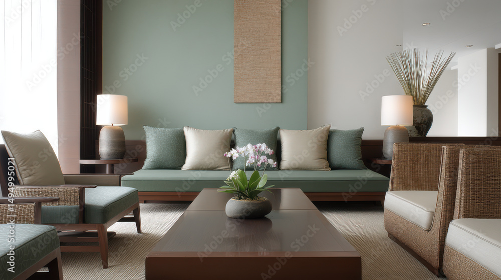harmonious blend of traditional and modern interior design elements from various cultures featuring ultrabright harmonious blend of traditional and modern interior design elements from various cultures featuring ultrabright