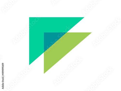 Free Download Abstract Overlapping F Letter Logo Design - GFXLoad