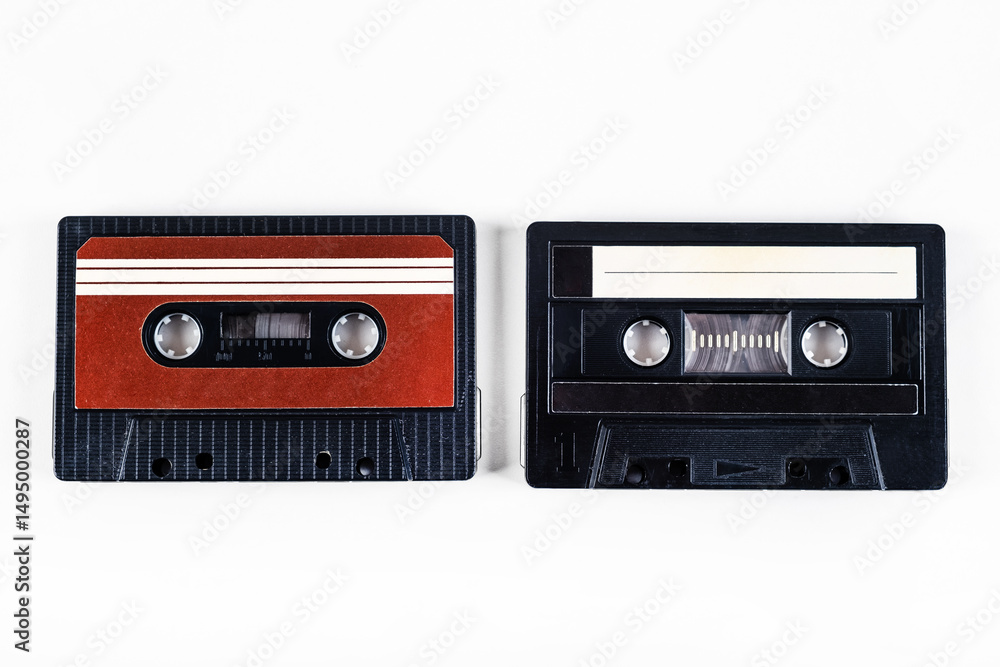 Fototapeta premium Pair of Old Audio Cassettes