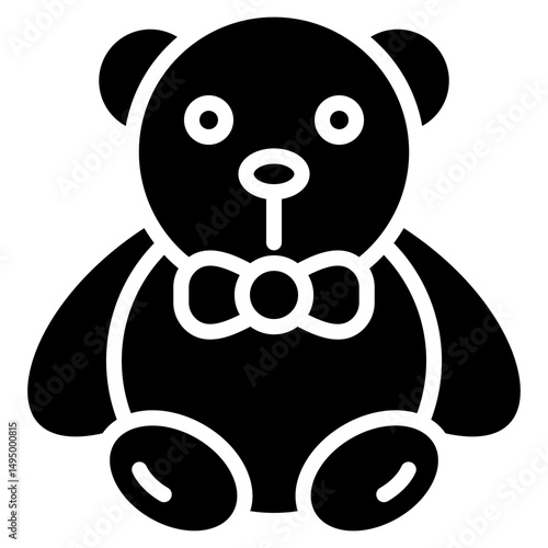 Teddy Bear glyph icon