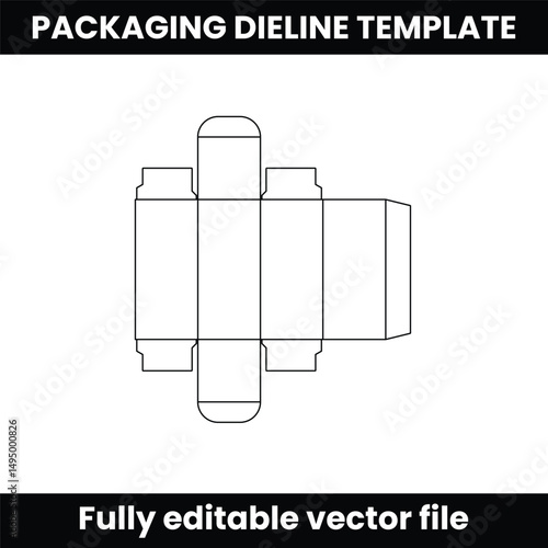Cosmetic Box Dieline, Beauty Product Packaging Layout, Cosmetic Packaging Template, Skincare Box Diecut, Product Box Dieline Template,Minimal Cosmetic Carton Layout, Packaging Dieline for Cosmetic Box