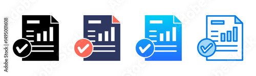 Reports icon sheet multiple style collection