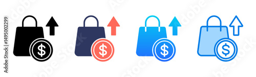 Sales icon sheet multiple style collection