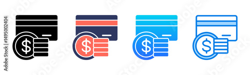 Payments icon sheet multiple style collection