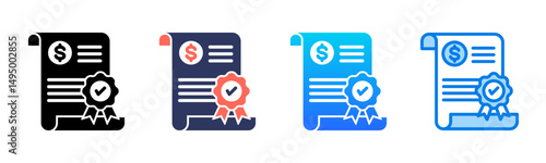 Billing icon sheet multiple style collection