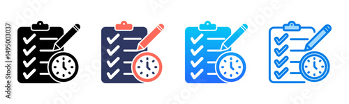 Tasks icon sheet multiple style collection
