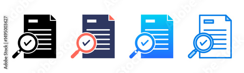 Auditing icon sheet multiple style collection