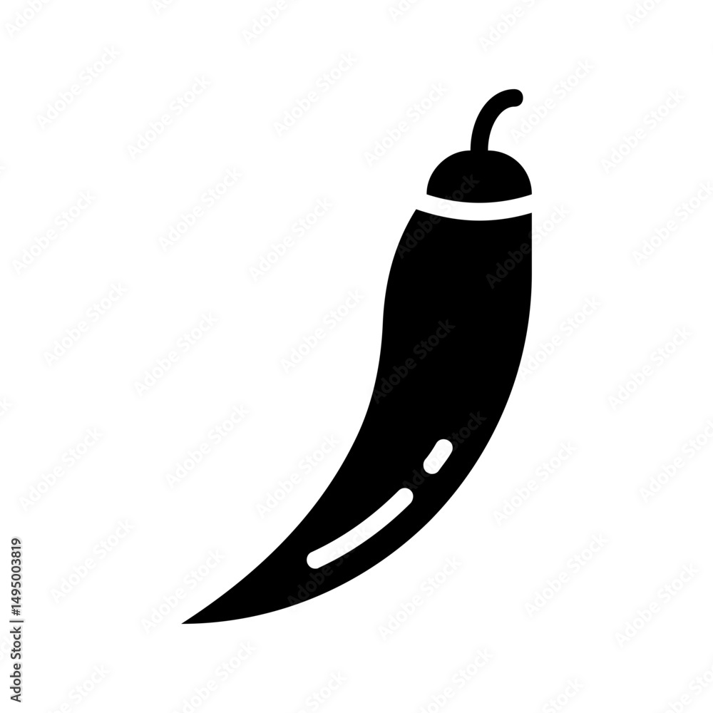 Chili icon vector for spicy recipes and cooking Chili icon vector for spicy recipes and cooking