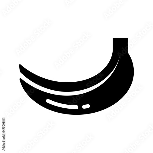 Bananas icon vector for snack branding and packaging