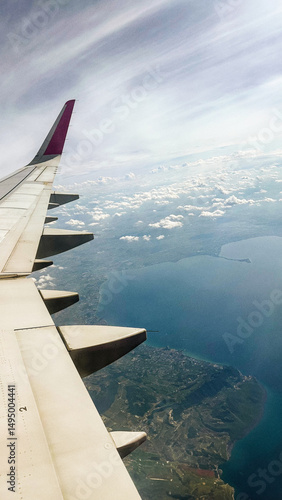 view from airplane window