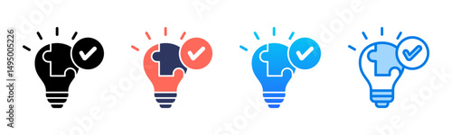 Solutions icon sheet multiple style collection