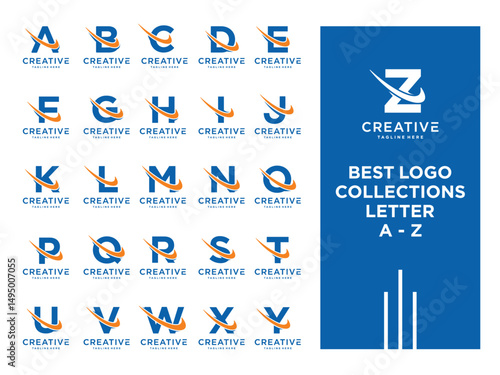 vector logo design set A - Z