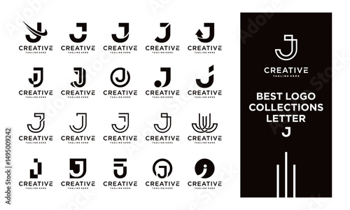 vector logo design set J