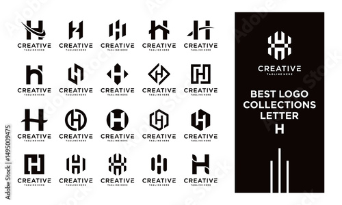 vector logo design set H