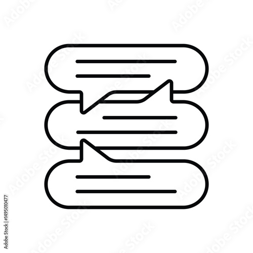 Conversational Vector icon