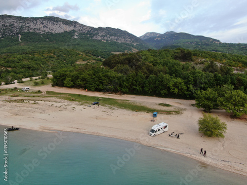 the river in the mountains