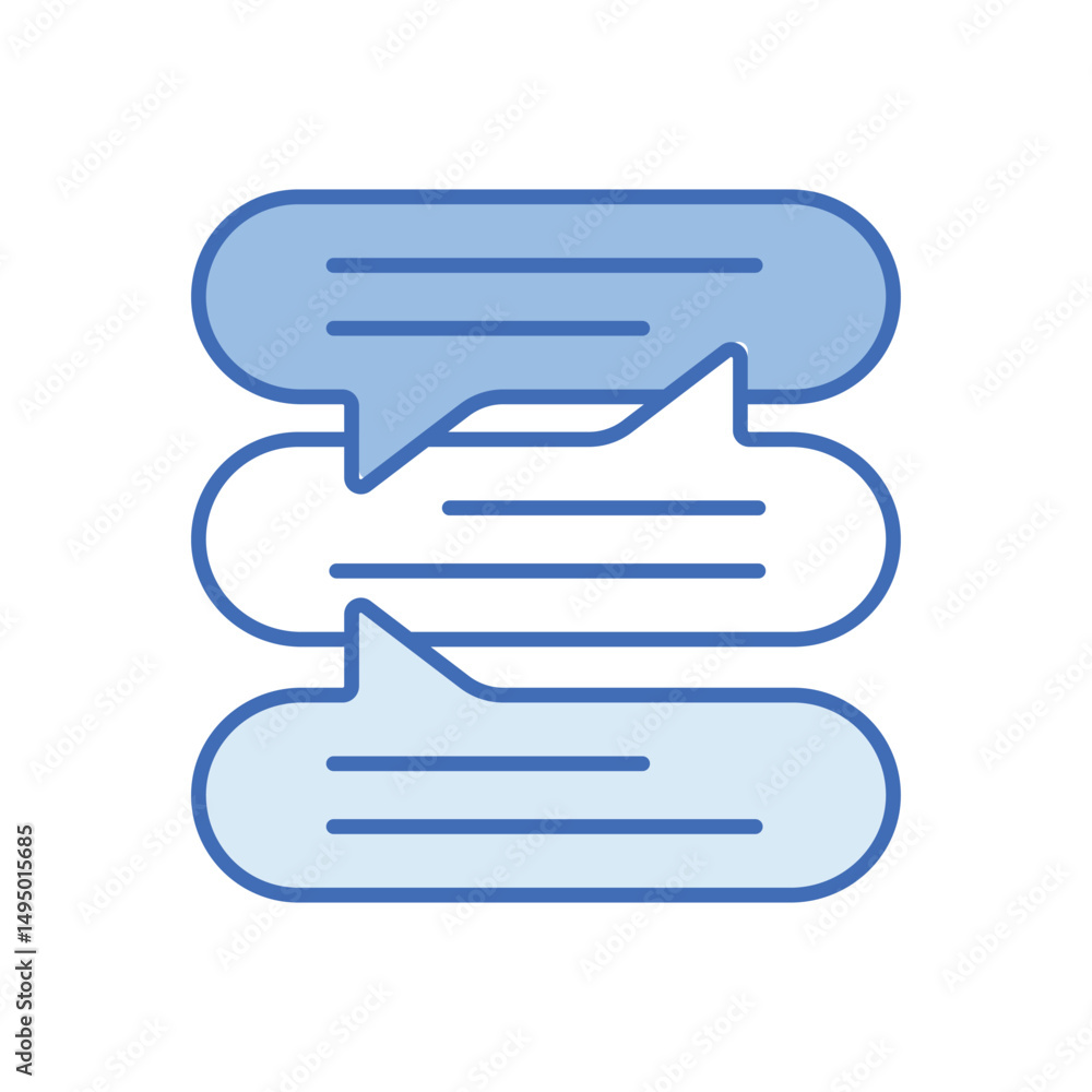 Conversational Vector icon Conversational Vector icon