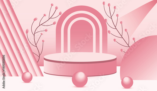 Creative concept podium bright and juicy banners set. Abstract art design templates for product sales mockup banner, cover, branding, labels, poster, ads