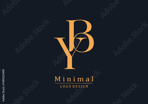 YB custom type logo