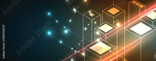 Abstract high technology and science background