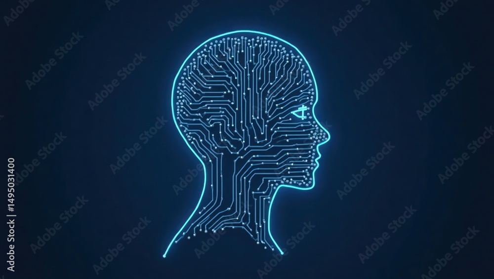 Obraz premium artifical intelligence concept machine