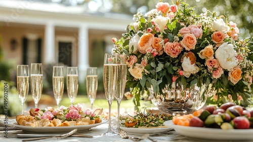 Cozy party atmosphere with delicious food and drinks
