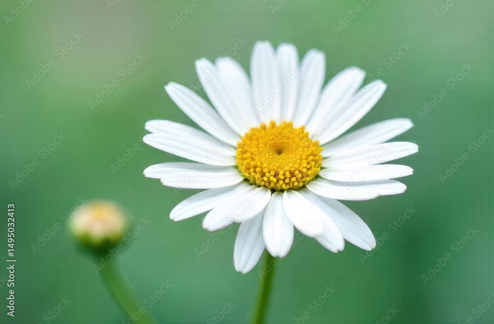 Fototapeta premium White daisy chamomile icon pattern for background. 