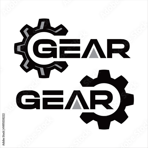 Gear Logo - Modern vector illustration, creative design asset, scalable and editable, ideal for branding, marketing, and digital projects.