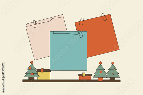 vector illustration of a modern building