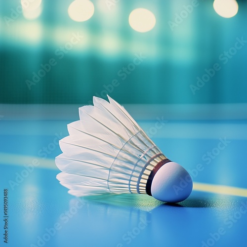 Badminton racket and shuttlecock