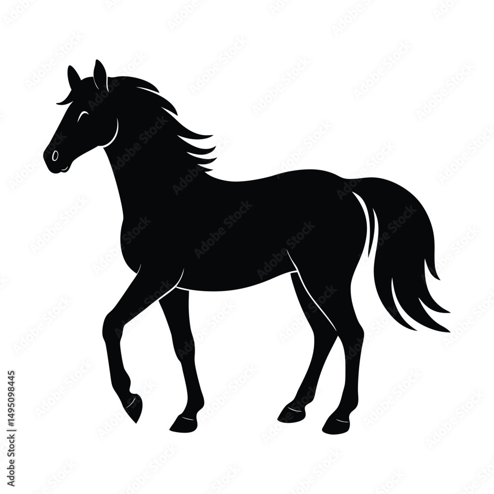 Obraz premium horse silhouette vector