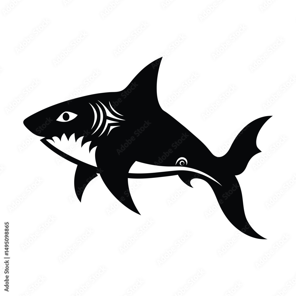 Obraz premium shark vector illustration