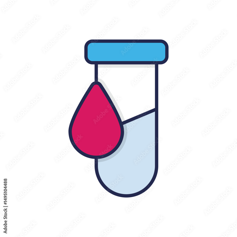 Blood Test Vector icon Blood Test Vector icon