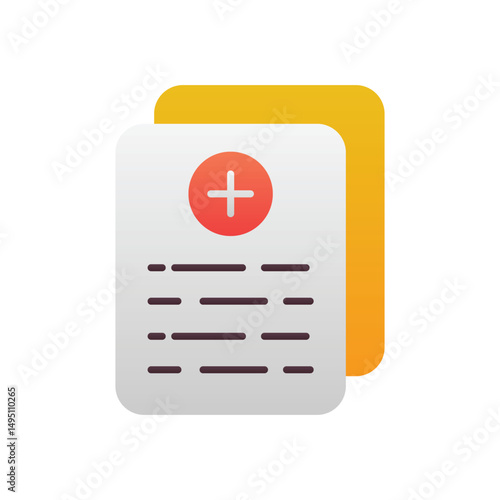 Med Records Vector icon
