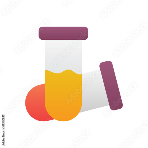 Test Tube Vector icon