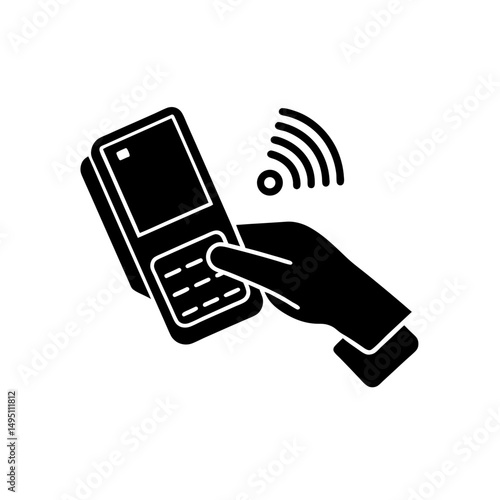 contactless payment vector illustration