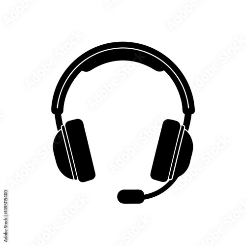 headset vector illustration