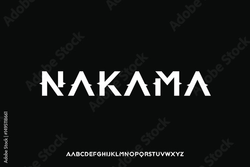 Display alphabet font vector design suitable for headline, poster, logo, magazine and many more